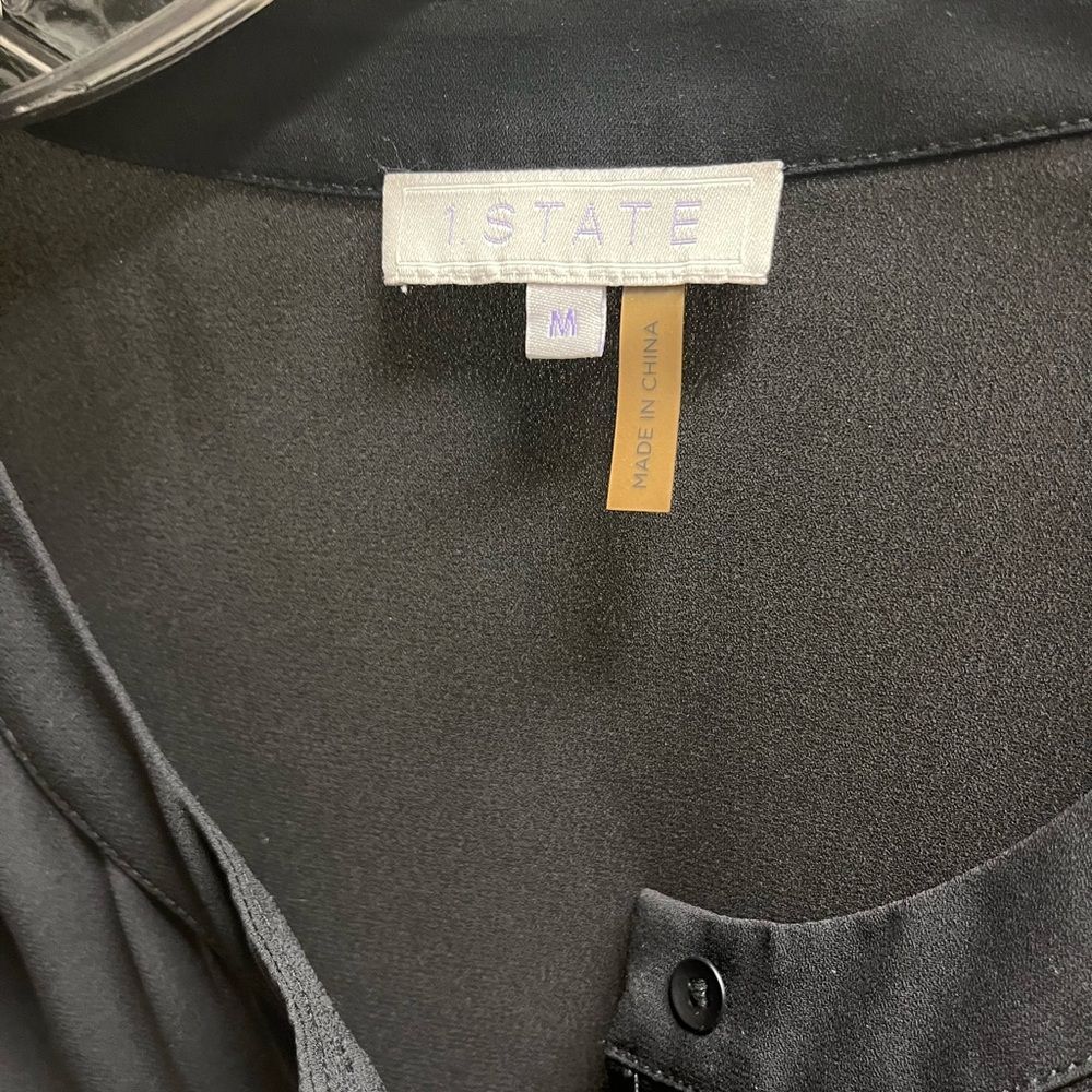 1.State Half Button Pullover Long Sleeve Blouse! - image 6